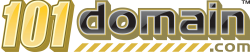 Logo of 101domain, a hosting company