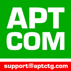 Logo of APT COM, a hosting company