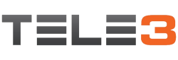 Logo of Tele3, a hosting company