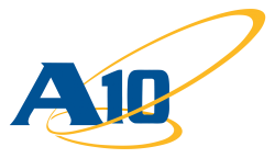 Logo of A10 Networks, a hosting company