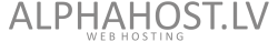 Logo of AlphaHost.lv, a hosting company