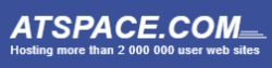 Logo of ATSPACE.COM, a hosting company