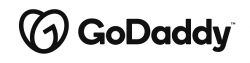 Logo of GoDaddy, a hosting company