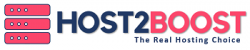 Logo of HOST2BOOST, a hosting company