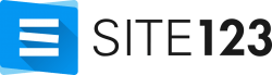 Logo of SITE123, a hosting company