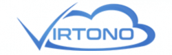 Logo of Virtono, a hosting company