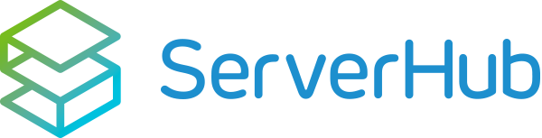 Logo of ServerHub, a hosting company