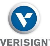 Logo of Verisign, a hosting company