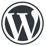 Logo of WordPress.com, a hosting company