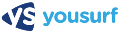 Logo of Yousurf, a hosting company