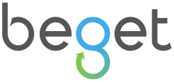 Logo of Beget, a hosting company