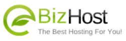 Logo of BizHost, a hosting company