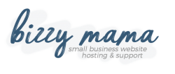 Logo of Bizzy Mama Hosting, a hosting company