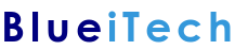 Logo of BlueiTech, a hosting company