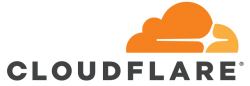 Logo of CloudFlare, a hosting company