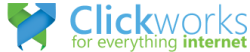 Logo of Clickworks, a hosting company