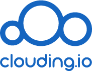 Logo of Clouding.io, a hosting company