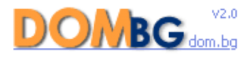 Logo of dom.BG, a hosting company