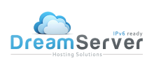 Logo of DreamServer, a hosting company