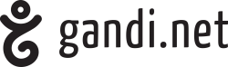 Logo of Gandi.net, a hosting company