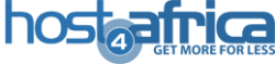 Logo of Host4Africa, a hosting company