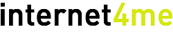 Logo of internet4me, a hosting company