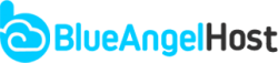 Logo of Blueangel.host, a hosting company