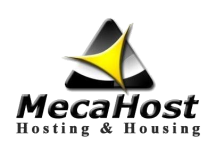 Logo of MecaHost, a hosting company