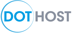 Logo of DotHost, a hosting company