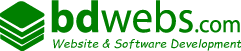 Logo of Bdwebs.com, a hosting company