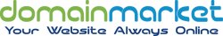 Logo of Domain Market, a hosting company