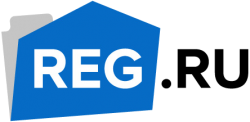 Logo of REG.RU, a hosting company