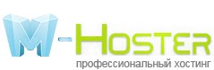 Logo of M-HOSTER.COM, a hosting company