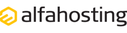 Logo of Alfahosting GmbH, a hosting company