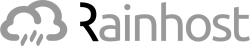 Logo of RainHost, a hosting company