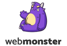 Logo of WebMonster, a hosting company