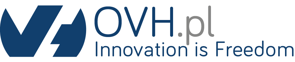 Logo of OVH Polska, a hosting company