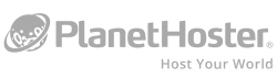 Logo of PlanetHoster, a hosting company