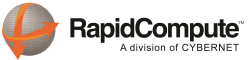 Logo of RapidCompute, a hosting company