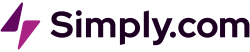 Logo of Simply.com, a hosting company