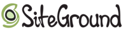 Logo of SiteGround, a hosting company