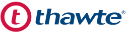 Logo of Thawte®, a hosting company