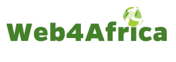 Logo of Web4Africa, a hosting company