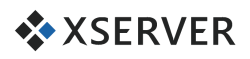 Logo of XServer, a hosting company