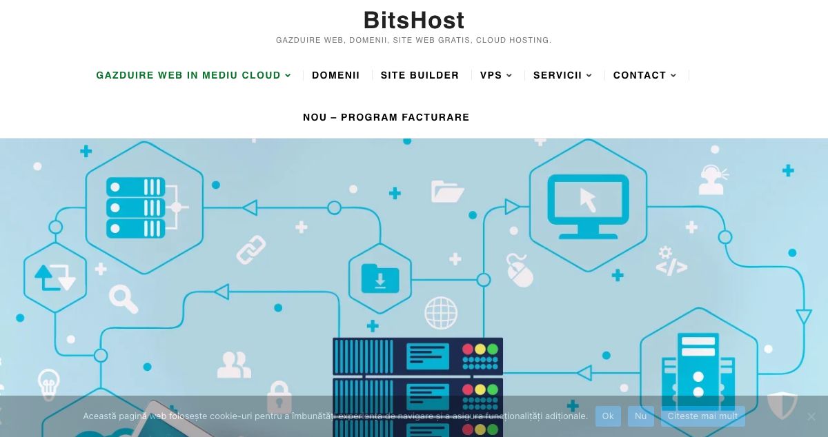 Homepage of Bits World SRL hosting