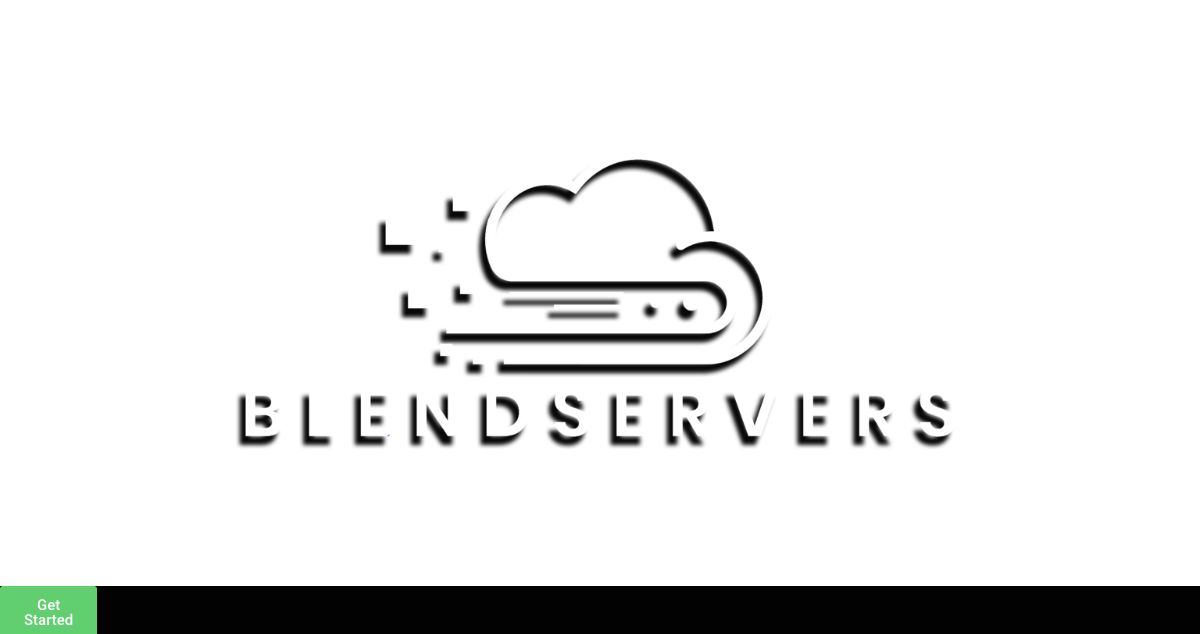 Homepage of BlendServers hosting