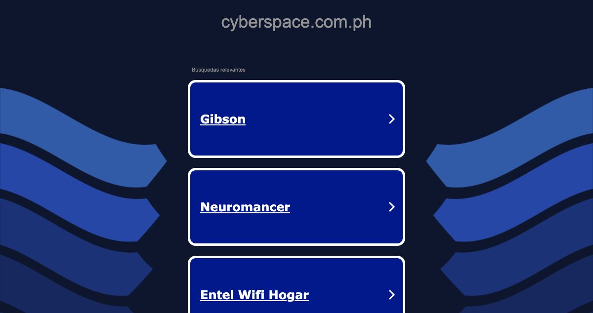 Homepage of Cyberspace I.T. Solutions hosting