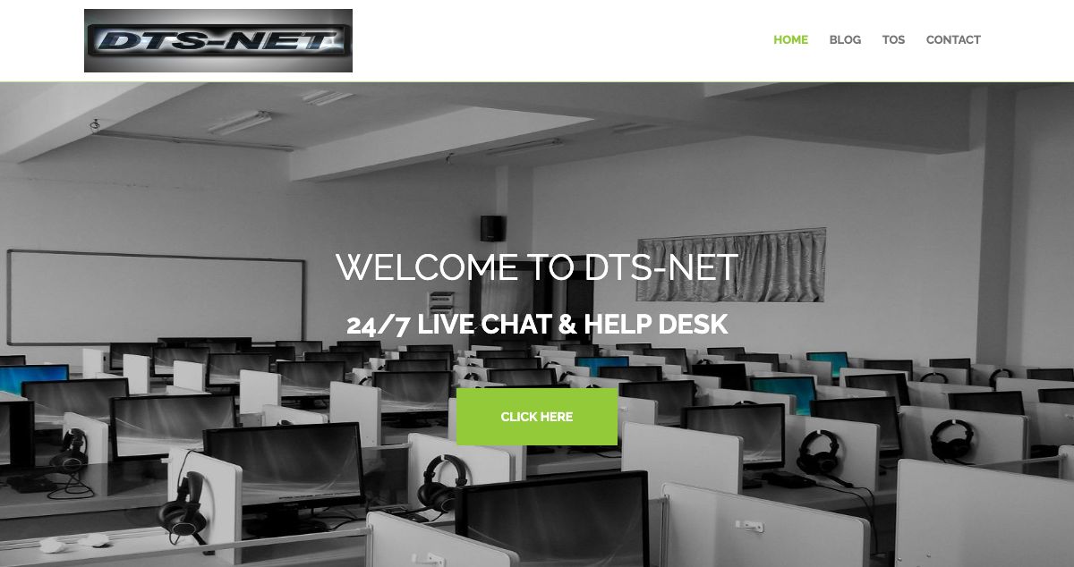 Homepage of DTS-NET hosting