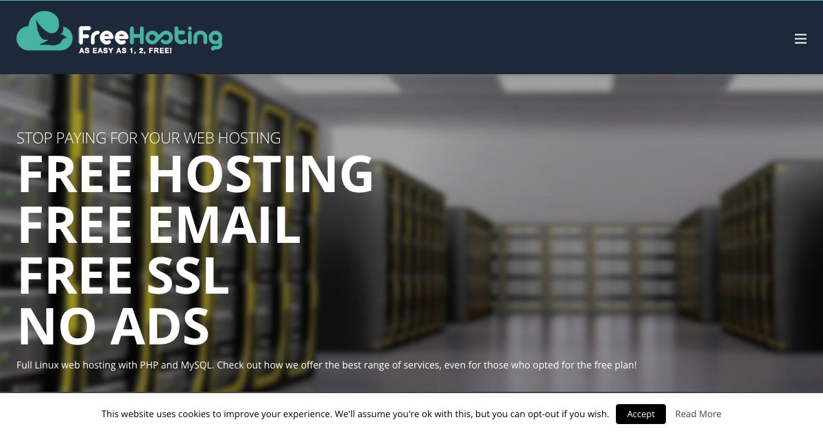 Homepage of Free Hosting hosting