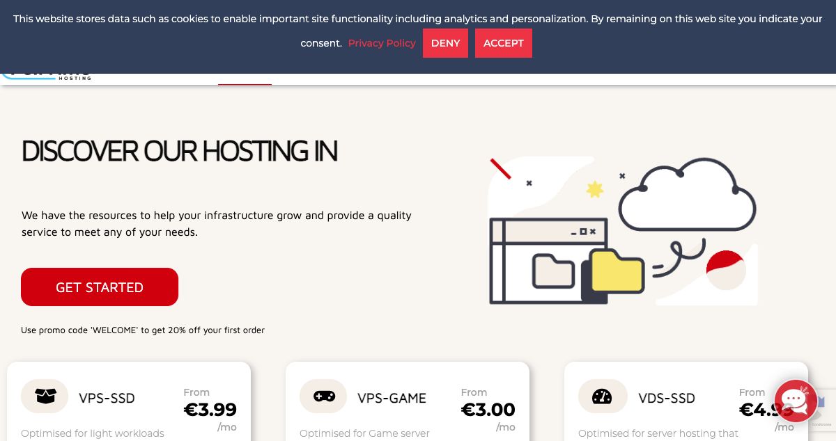 Homepage of Full Time Hosting hosting